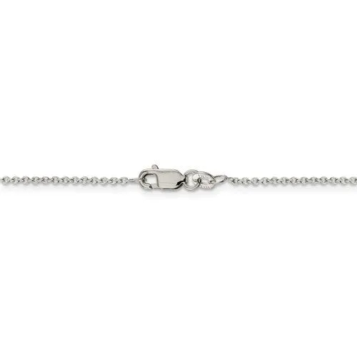 Sterling Silver 1.25mm Wide Cable Chain w/ Lobster Closure - Various Lengths