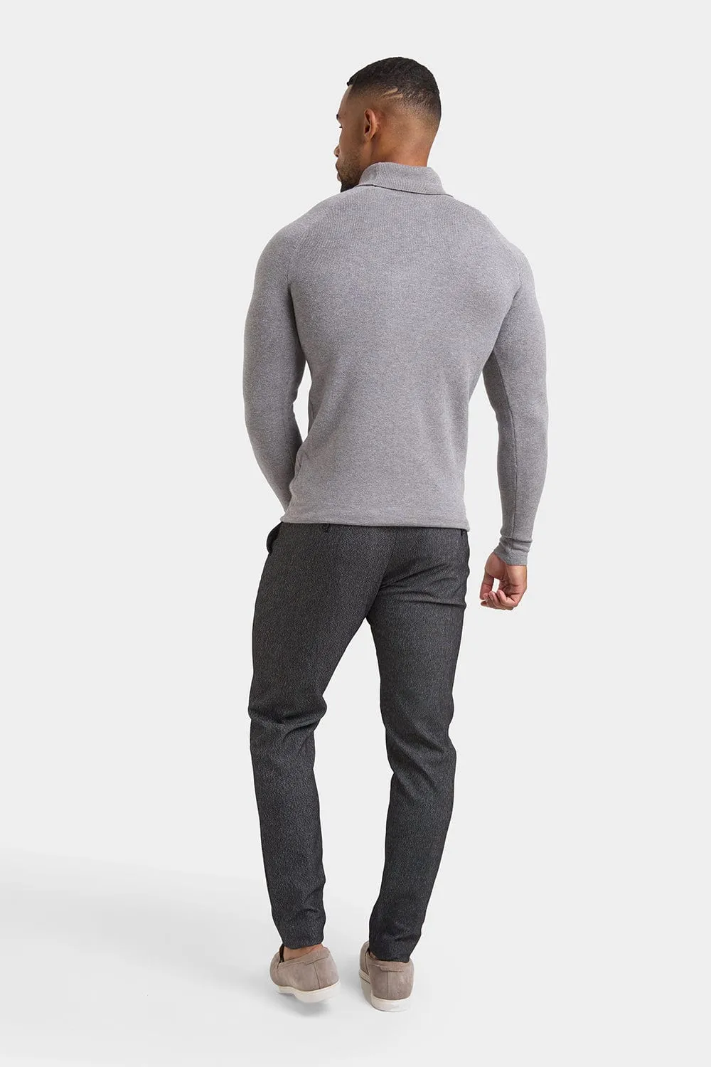 Supersoft Roll Neck in Grey Marl