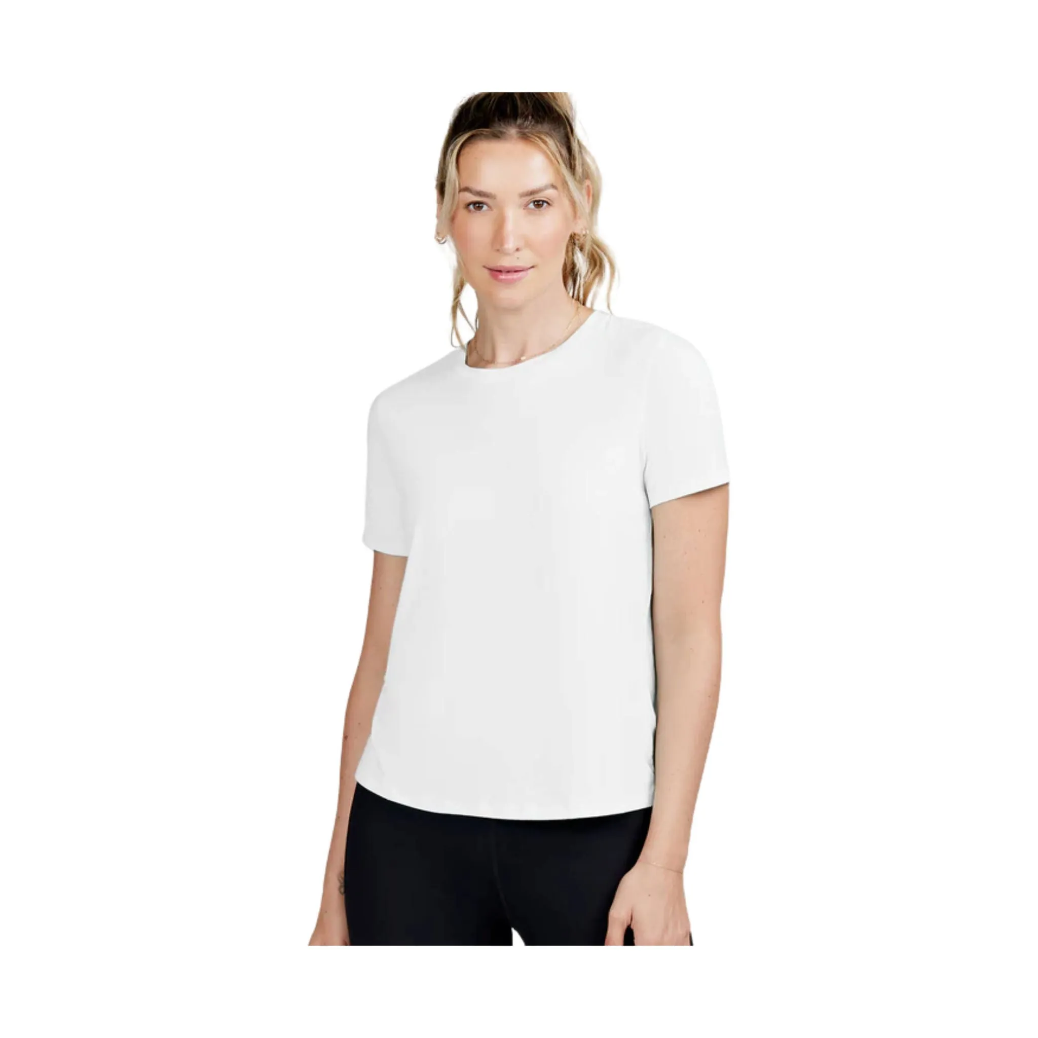 Tasc Women's All Day Short Sleeve T Shirt - White