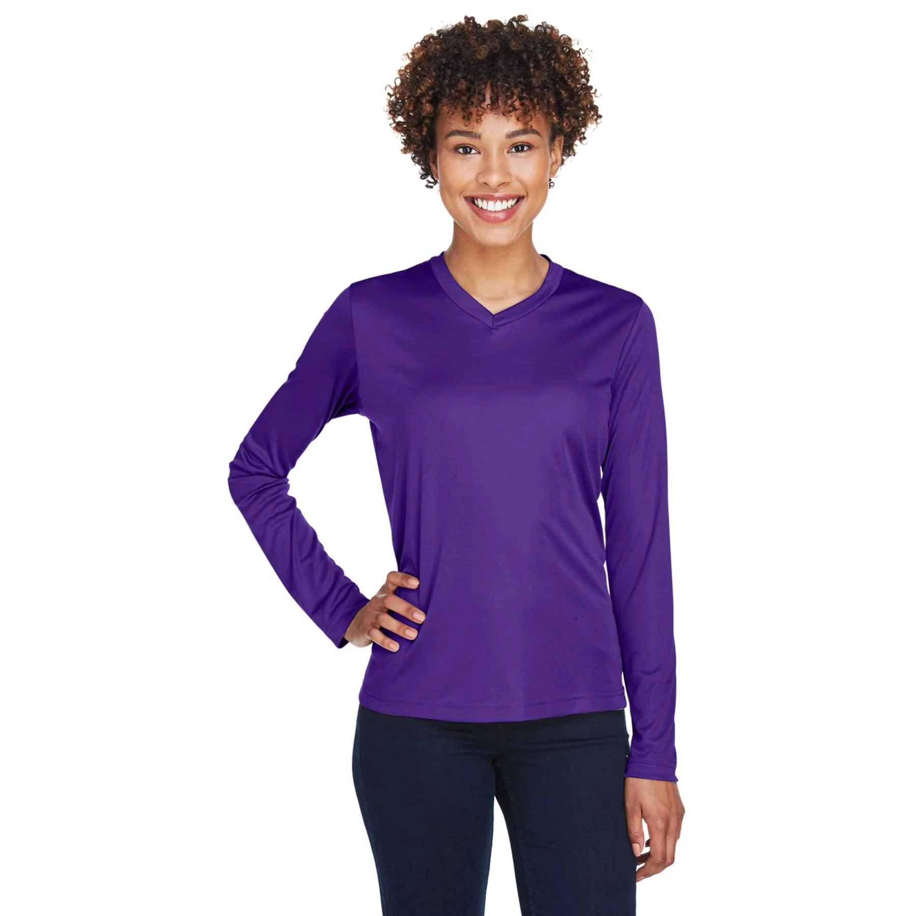 Team 365 TT11L Women's Performance Dryfit Long Sleeve T-Shirt