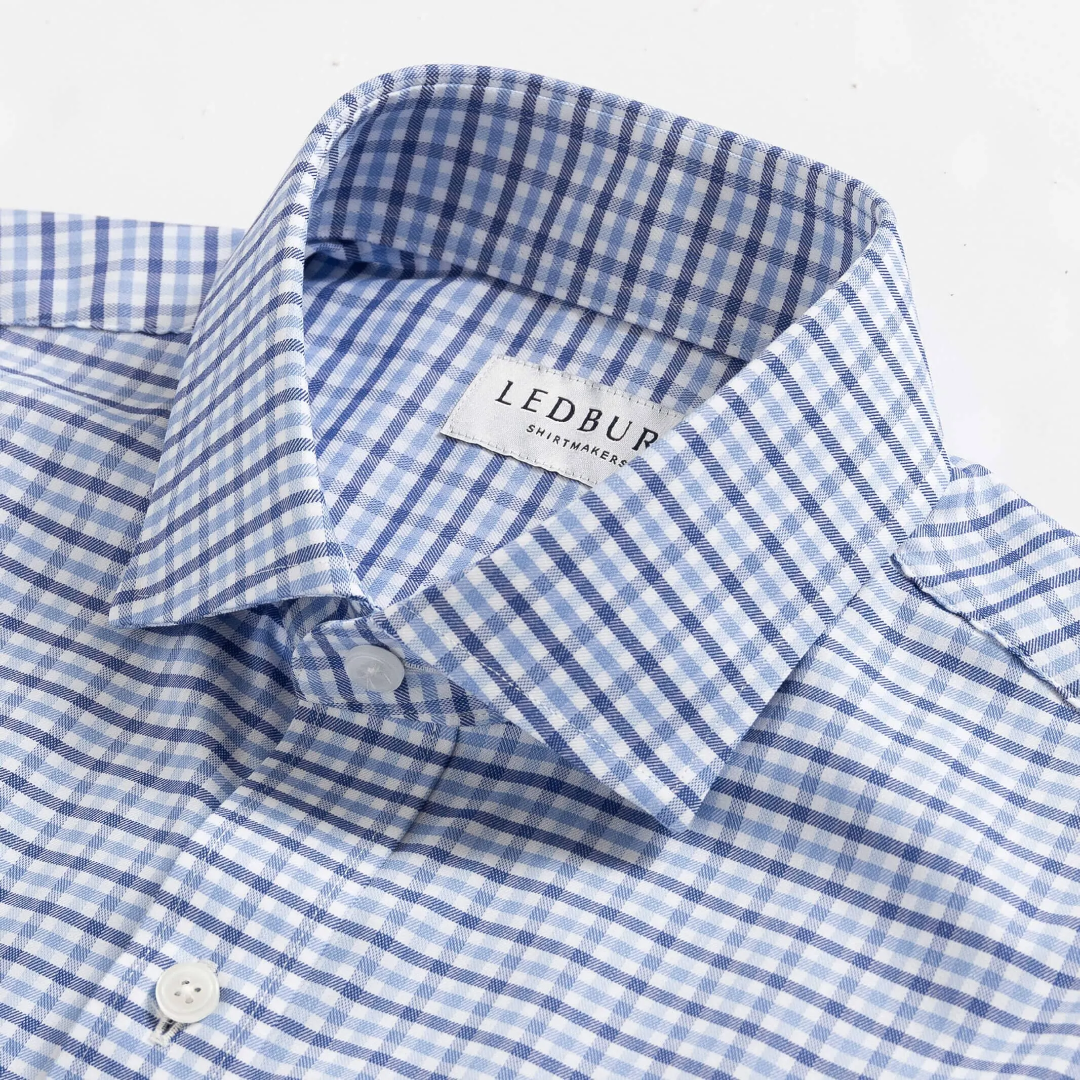 The Blue Journey Flex Performance Tattersall Custom Shirt
