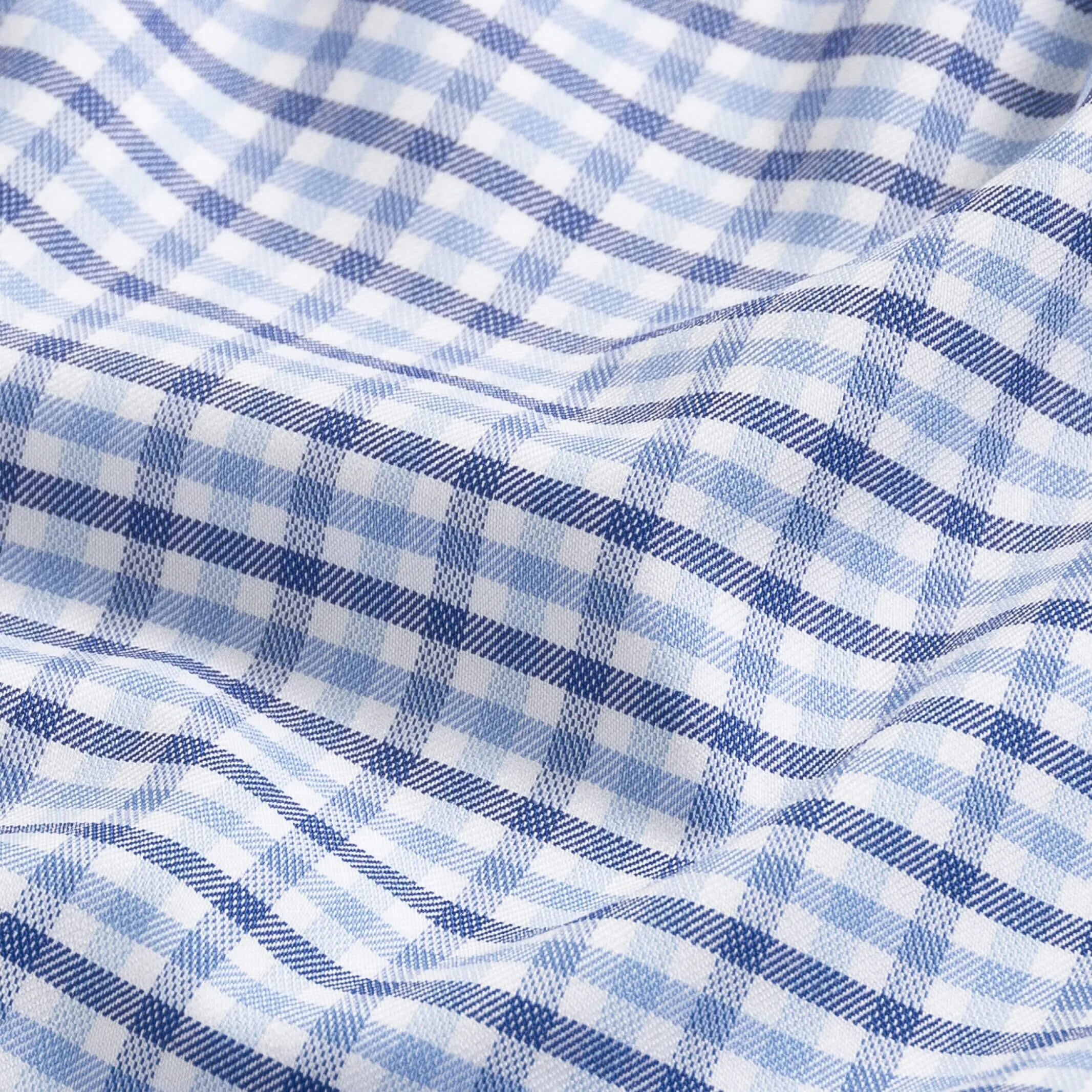 The Blue Journey Flex Performance Tattersall Custom Shirt