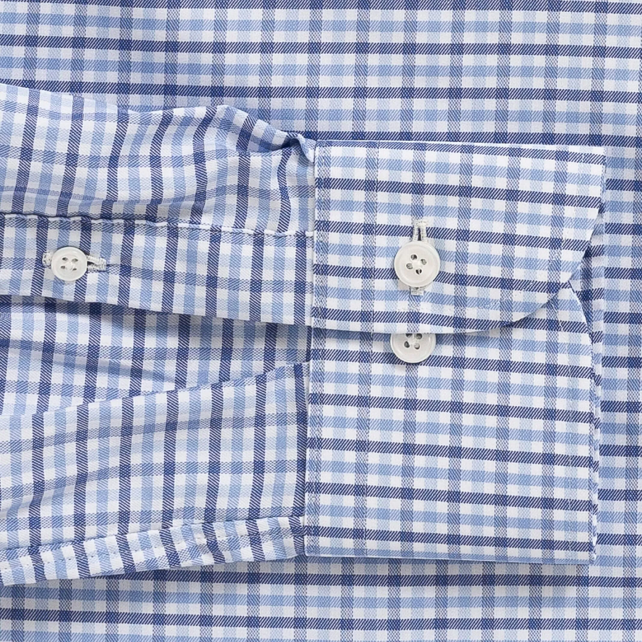 The Blue Journey Flex Performance Tattersall Custom Shirt