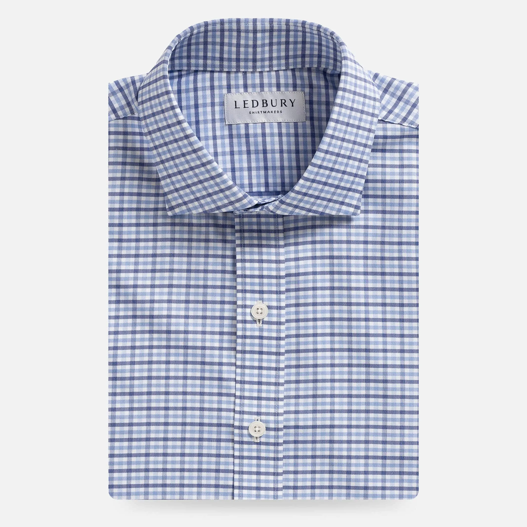 The Blue Journey Flex Performance Tattersall Custom Shirt
