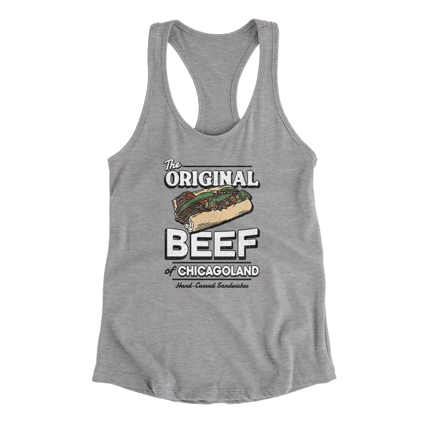 The Original Beef Of Chicagoland Women's Racerback Tank
