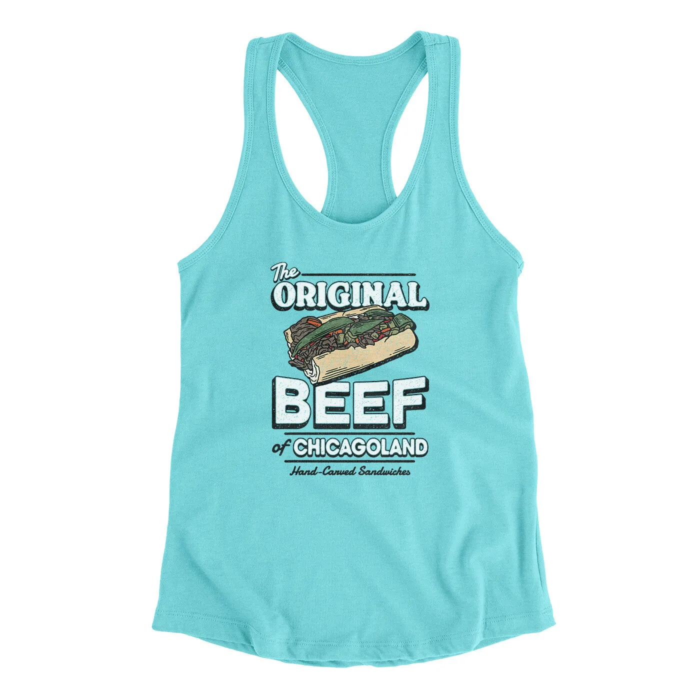 The Original Beef Of Chicagoland Women's Racerback Tank