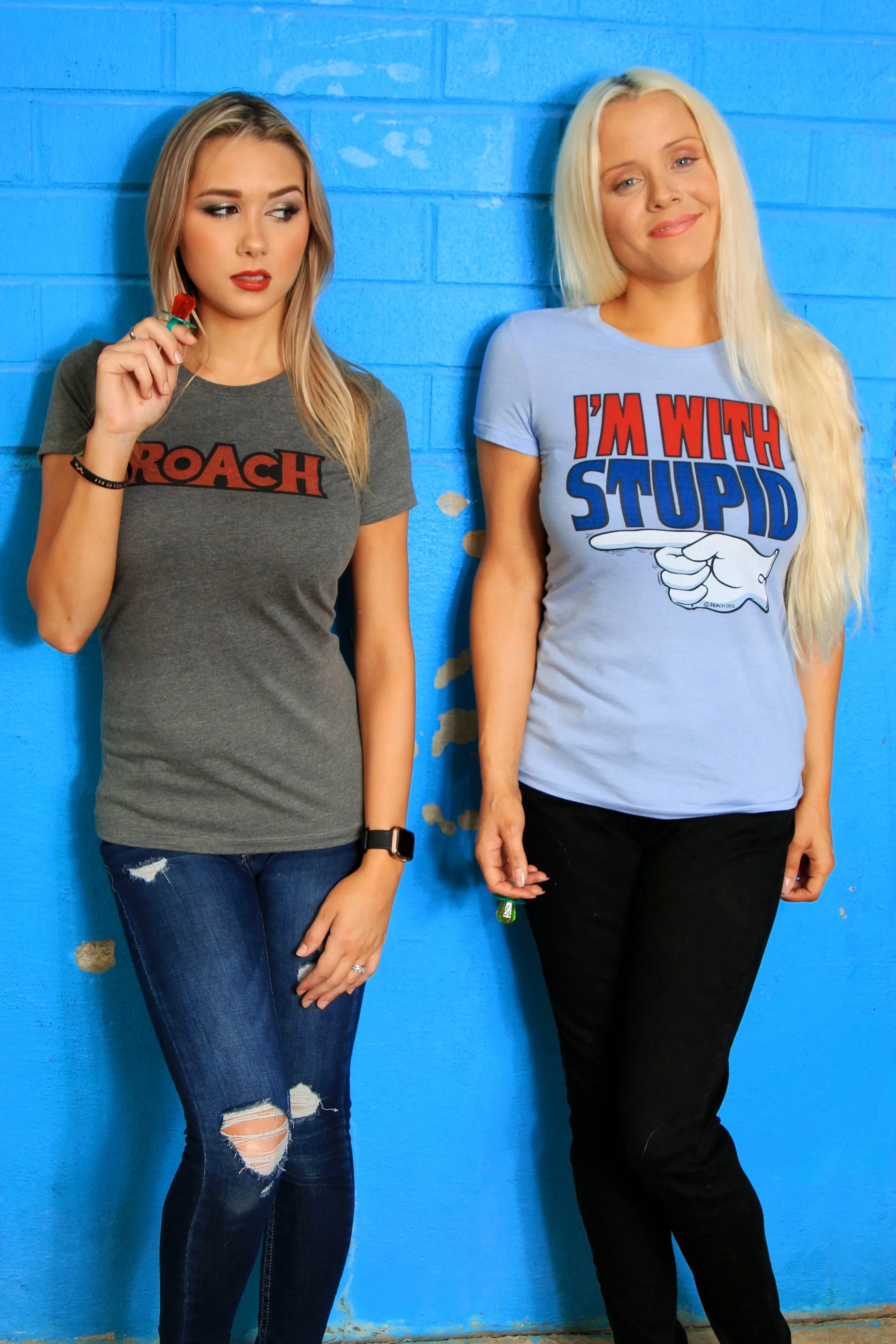 The original "I'm With Stupid" T-shirt | Women's Fitted Tee