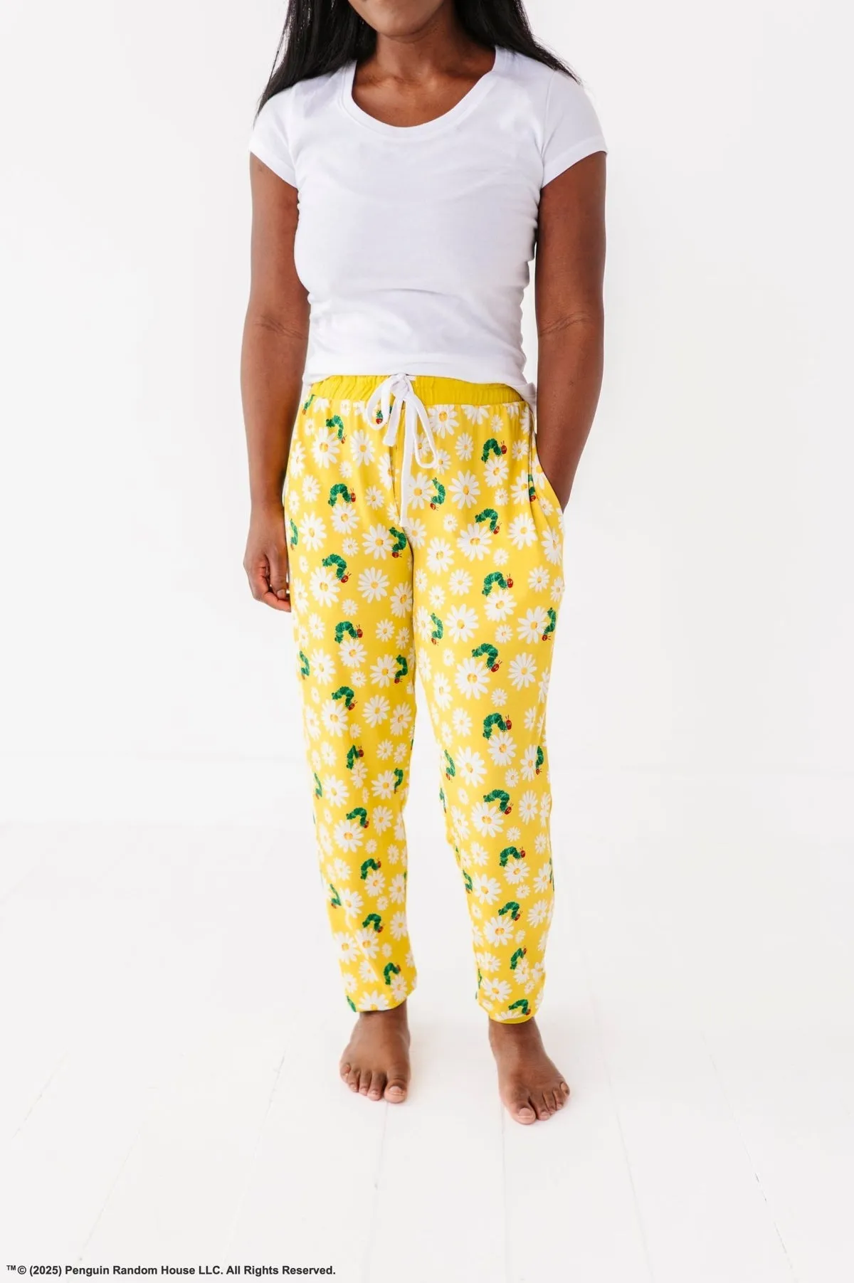 The Sleepy Sloth The World of Eric Carle™ Spring Daisy Print Women's Sleepy Pants Pajama Bottoms