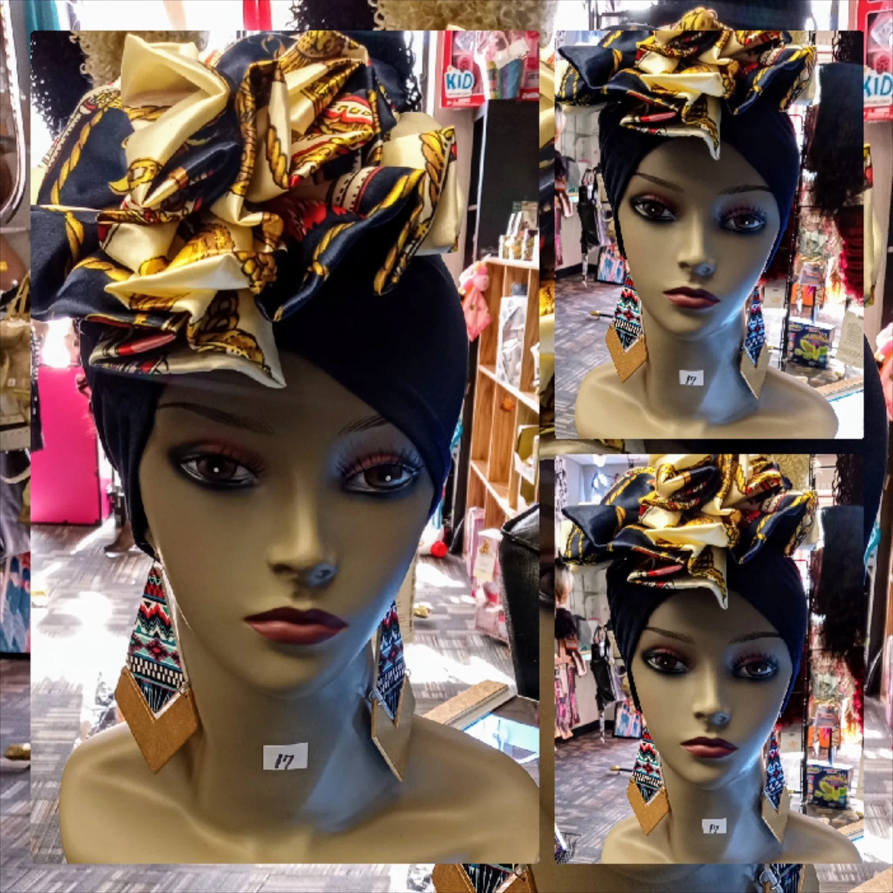 Tropical Classic $17 Elegance Head Wraps Optimismic Wigs and Gifts
