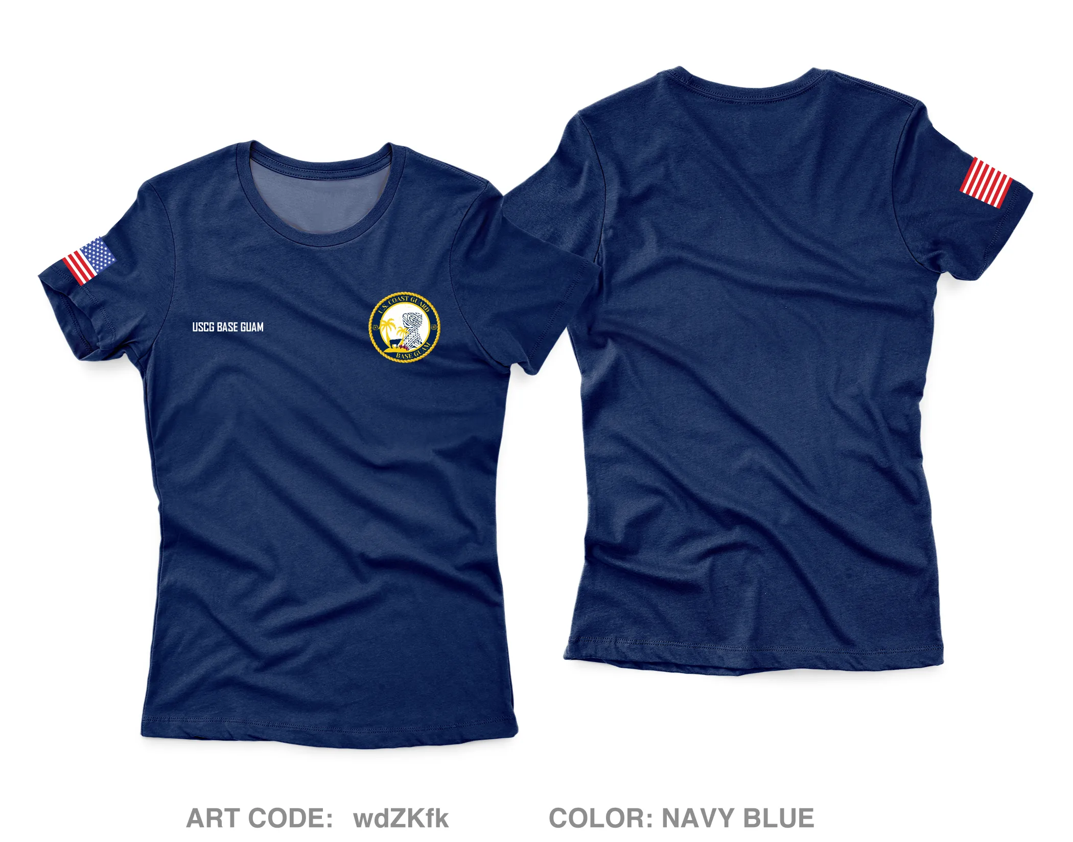 USCG Base Guam Core Women's SS Performance Tee - wdZKfk