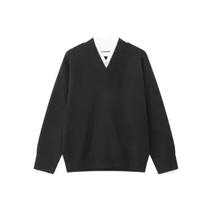 V-Neck Knitwear Sweater