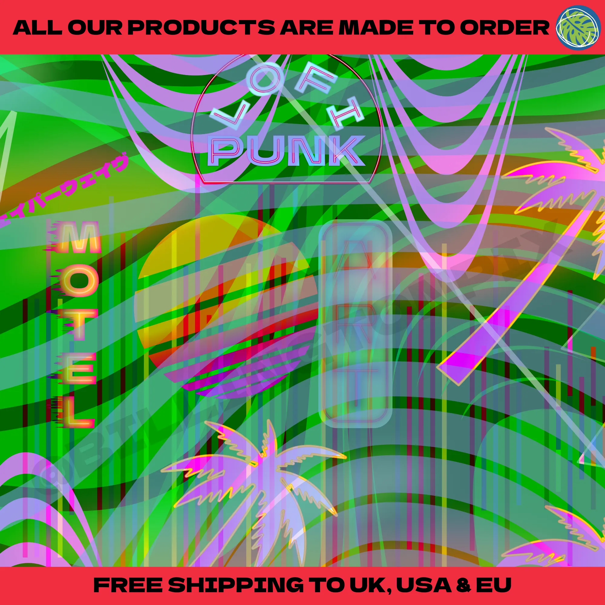 Vaporwave Womens Shirt | Vibrant Green