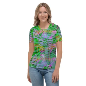Vaporwave Womens Shirt | Vibrant Green