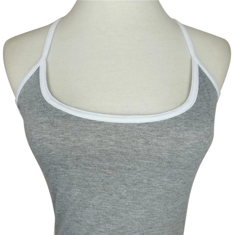VenusFox Sexy Crop Tops For Women Halter Fitness Skinny T-Shirt