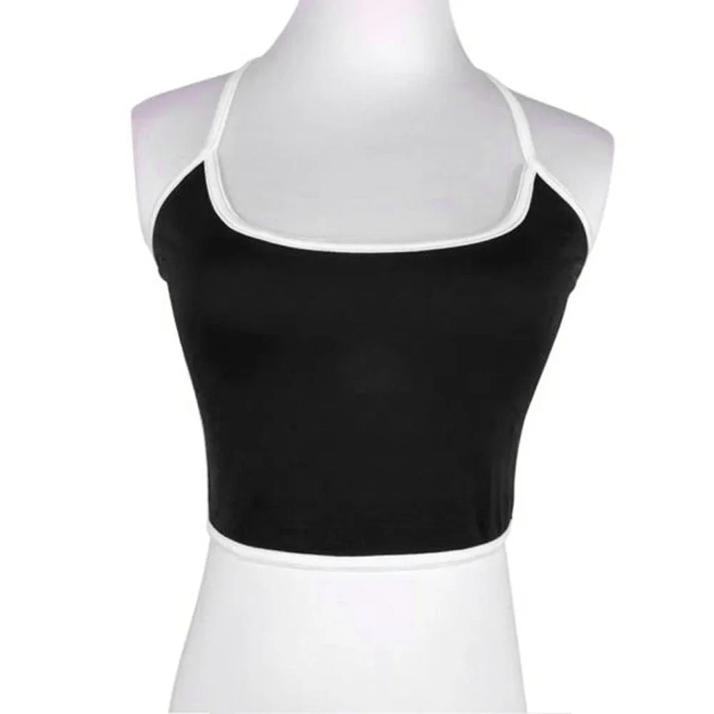 VenusFox Sexy Crop Tops For Women Halter Fitness Skinny T-Shirt