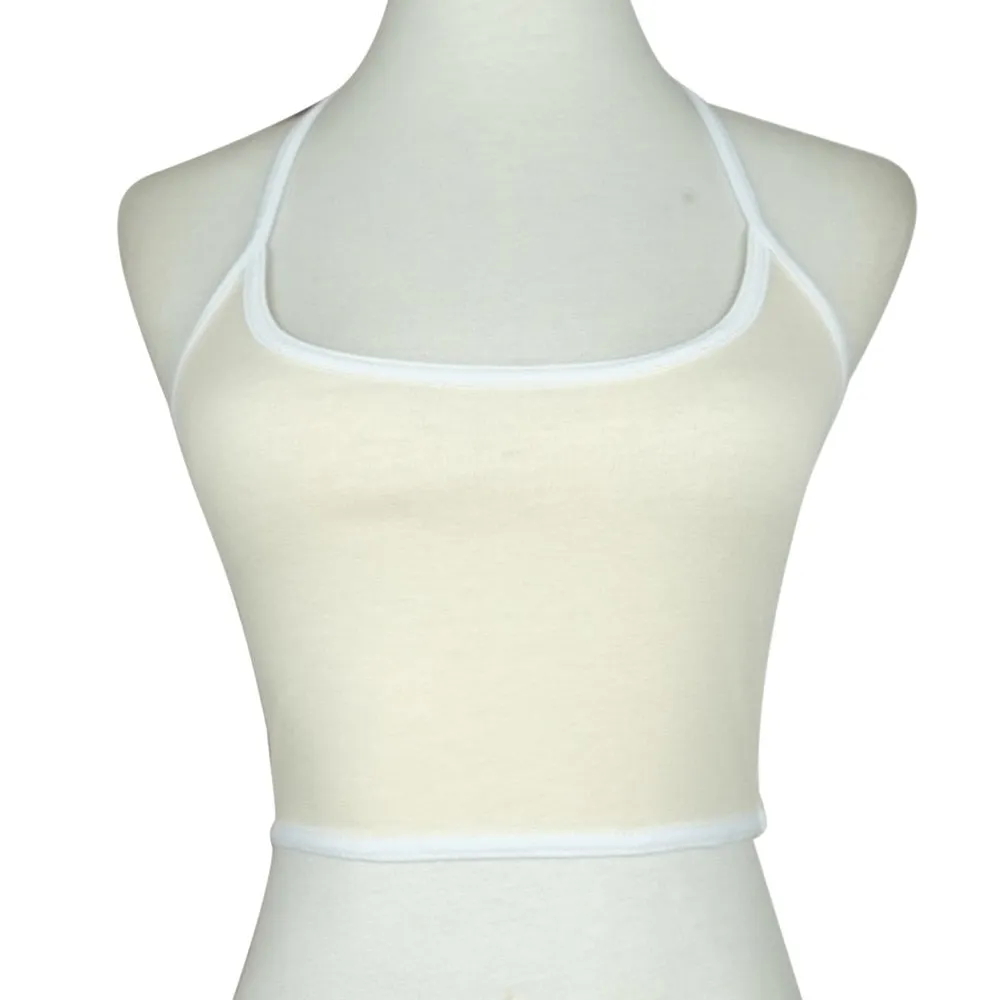 VenusFox Sexy Crop Tops For Women Halter Fitness Skinny T-Shirt