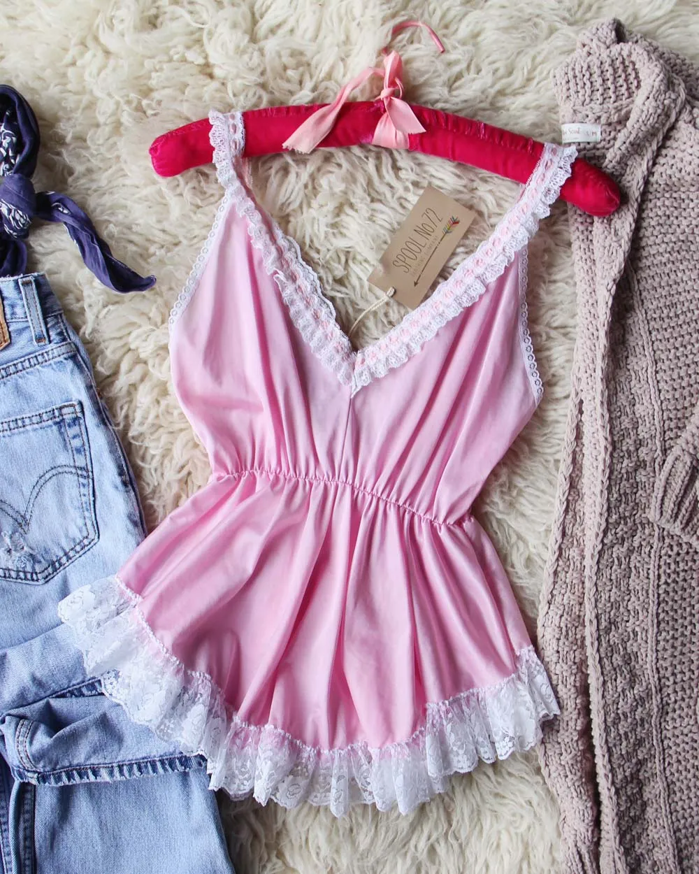 Vintage Sweetheart Lace Cami