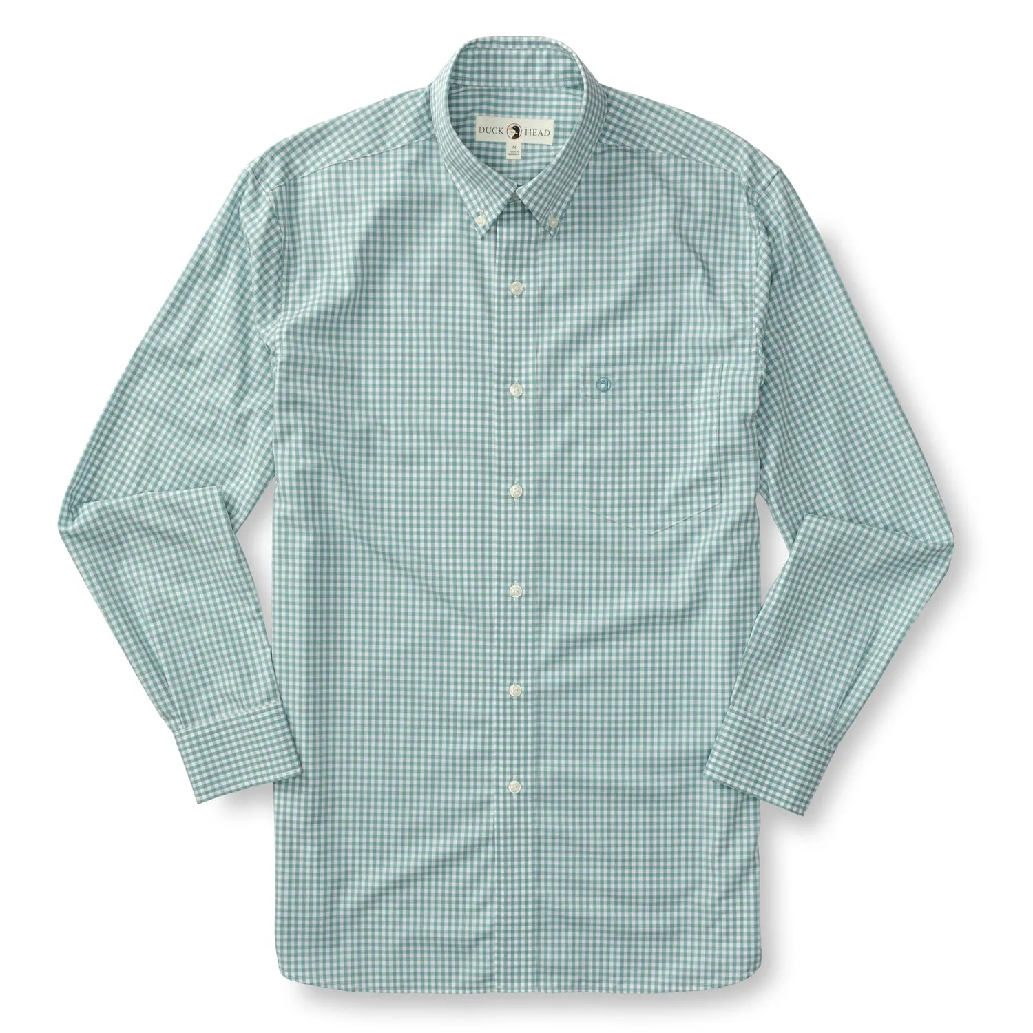 Walton Gingham Performance Poplin Sport Shirt - Flint Blue