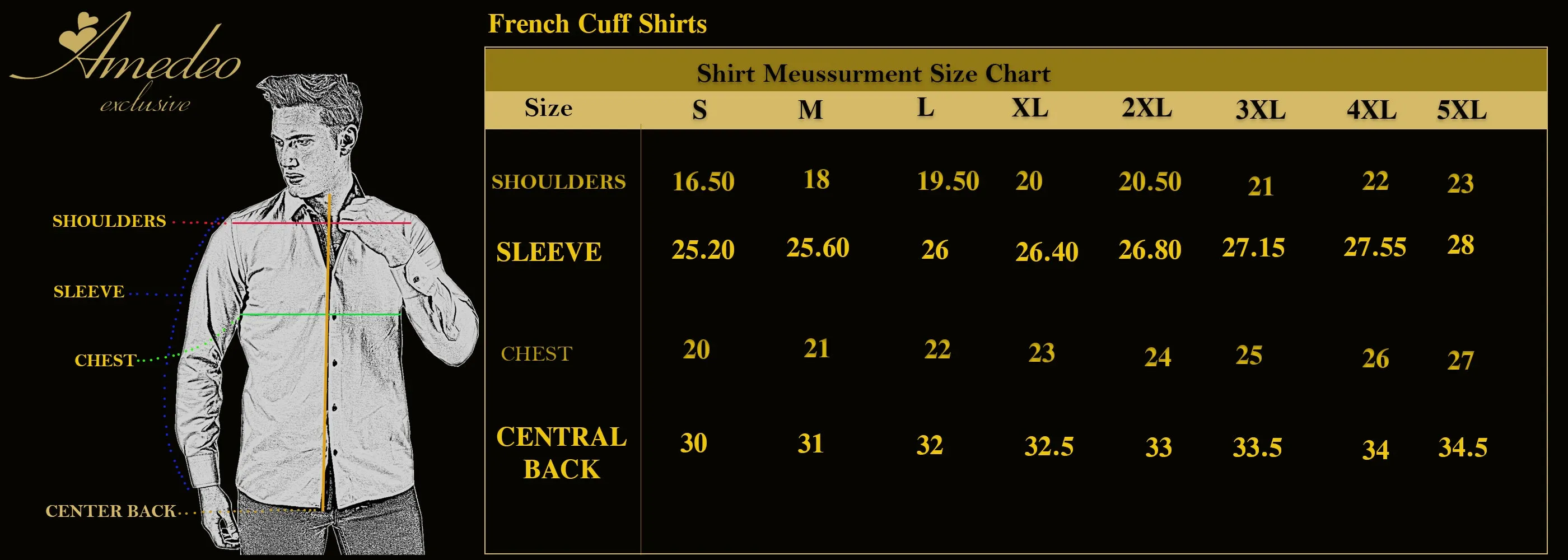 White inside Black Designer Double Cuff Shirt Mens Slim Fit Designer French Cuff Shirt - tailored Cotton Shirts for Work and Casual Wear