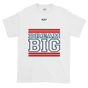 White Red and Navy Blue Short-Sleeve T-Shirt