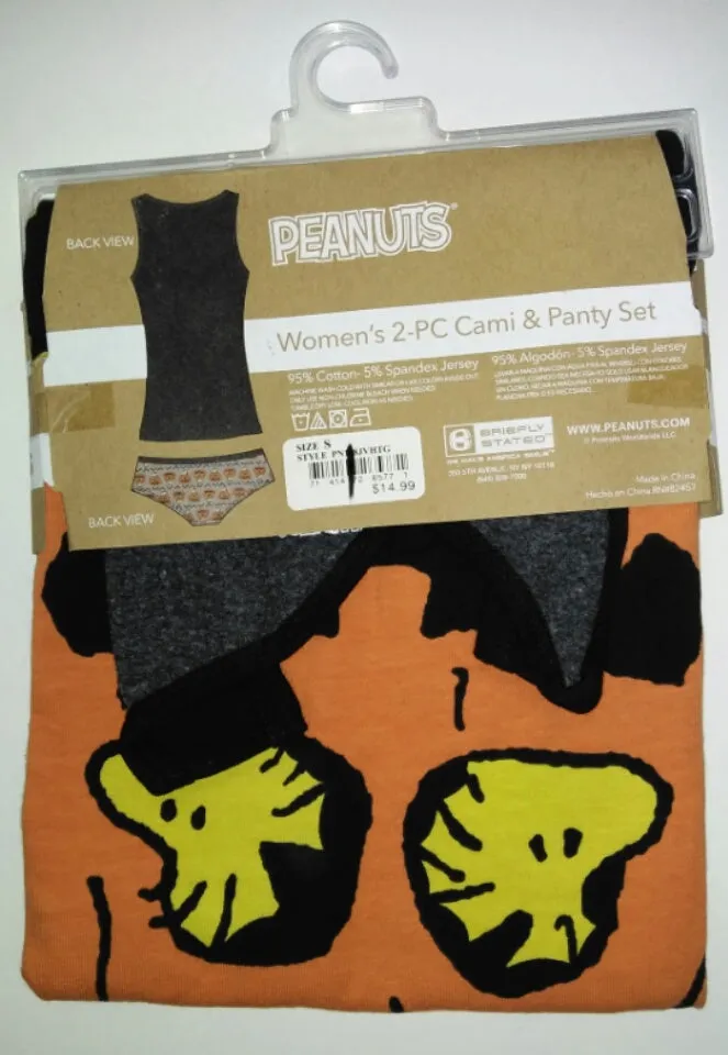Women's 2 - PC Cami & Panty Set Snoopy Halloween