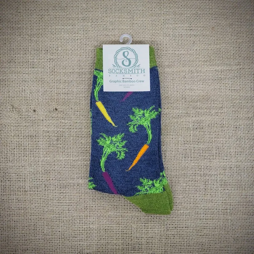 Women's Carrot Rainbow Bamboo Socks