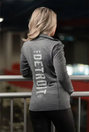 WOMENS GRAY DETROIT LIFE SPORT JACKET