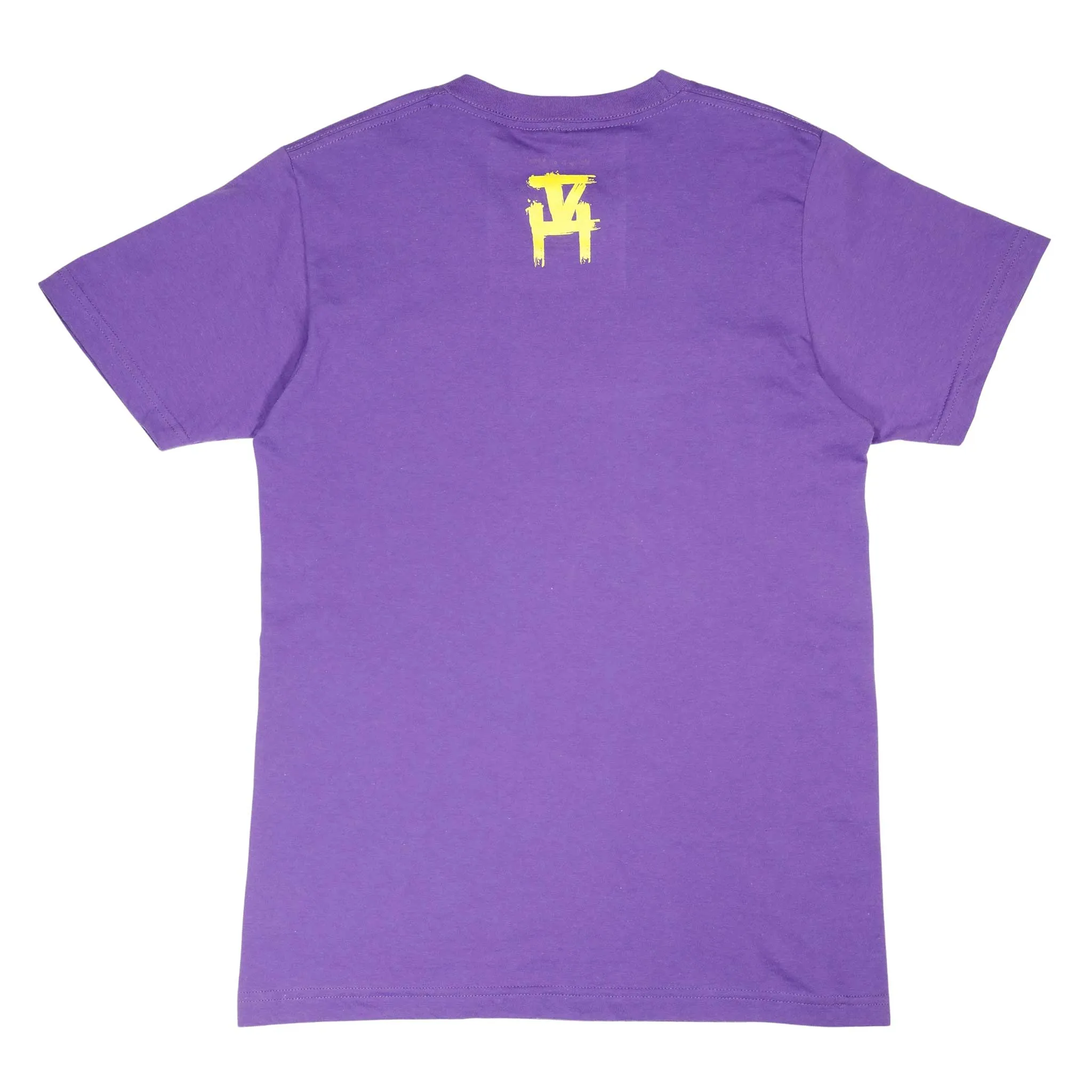 Women's - Heart Purple and Gold Crew Neck T-Shirt