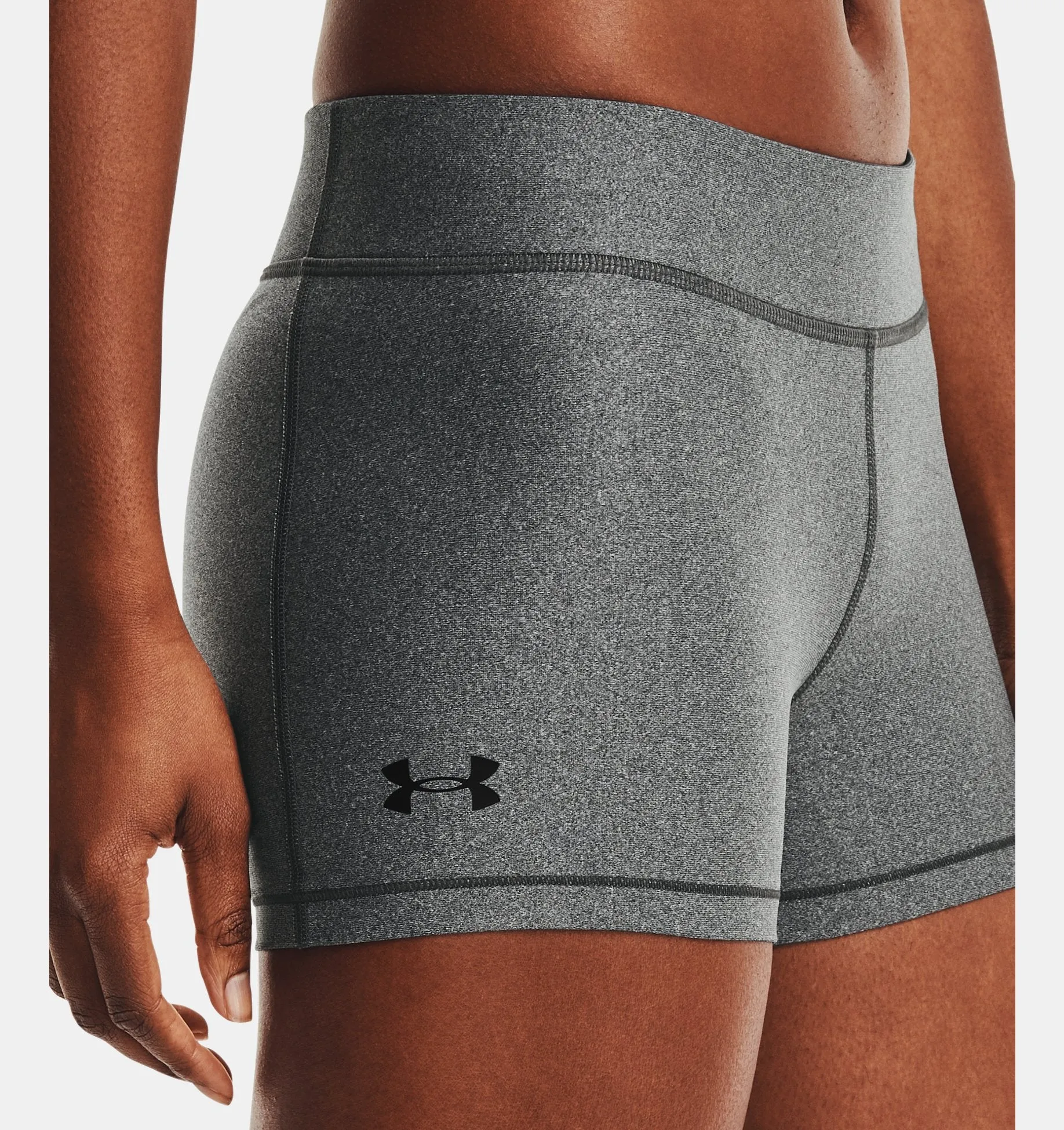Women's Heatgear Mid-Rise Shorty Spandex Shorts