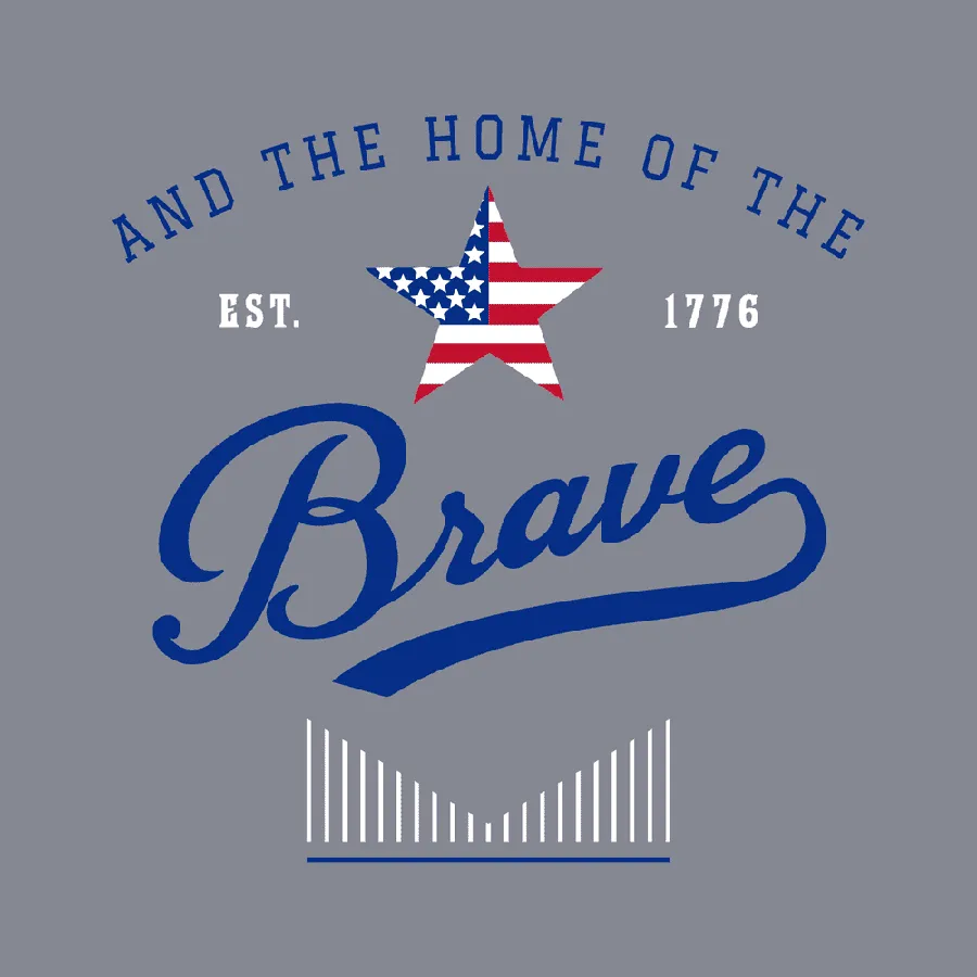 Women's Home Of The Brave Boyfriend Fit T-Shirt - Dark Heather Gray