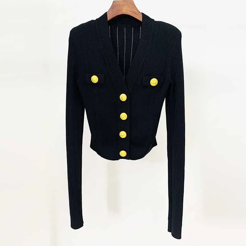 Women's Knitwear V Neck Tops Long Sleeves Cardigan Black, White, Khaki