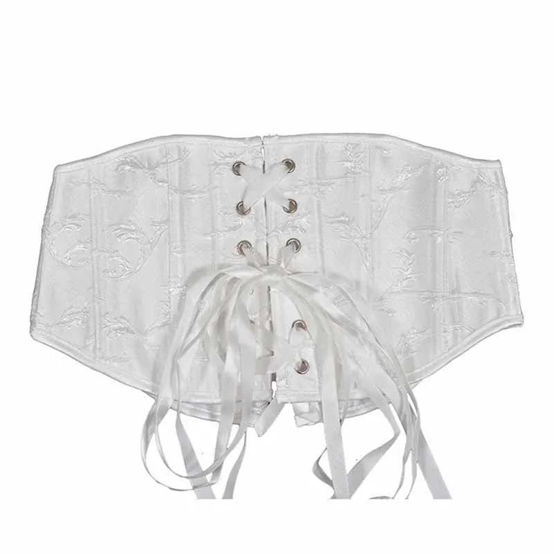Womens Lace Up Underbust Trainer Corset Wedding Dress Outfits Corset
