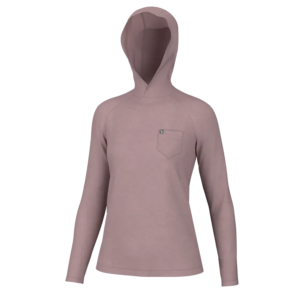 WOMEN'S LG HEATHER-BLEND HOODIE
