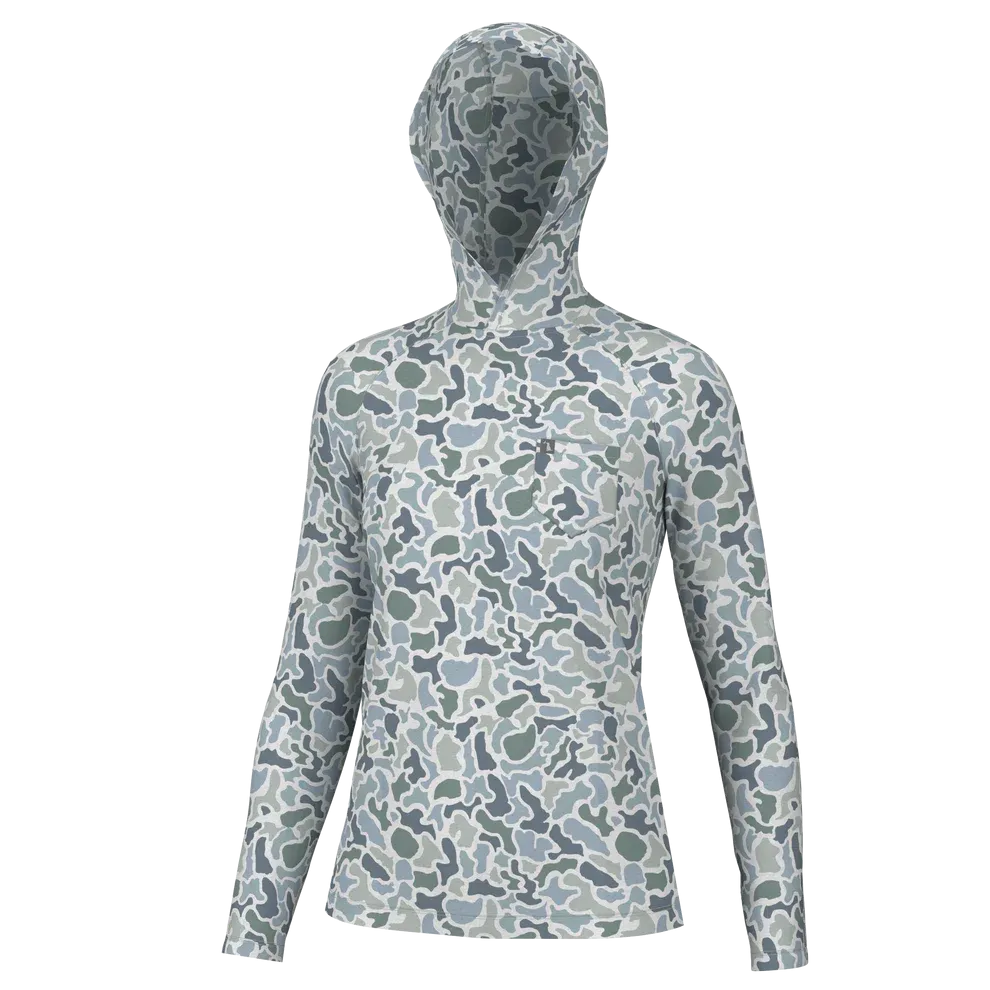 WOMEN'S LG HEATHER-BLEND HOODIE
