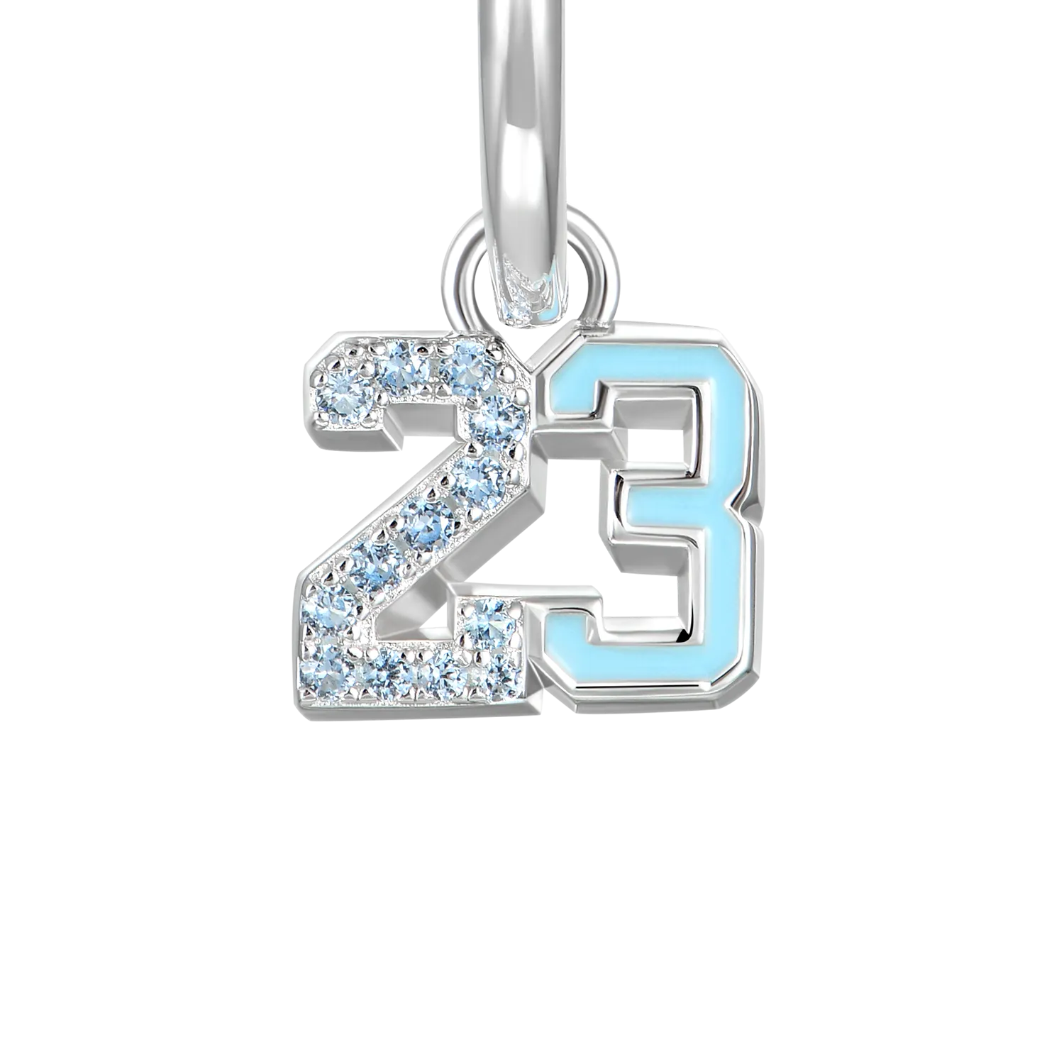 Women's Number 23 Dangly Earring