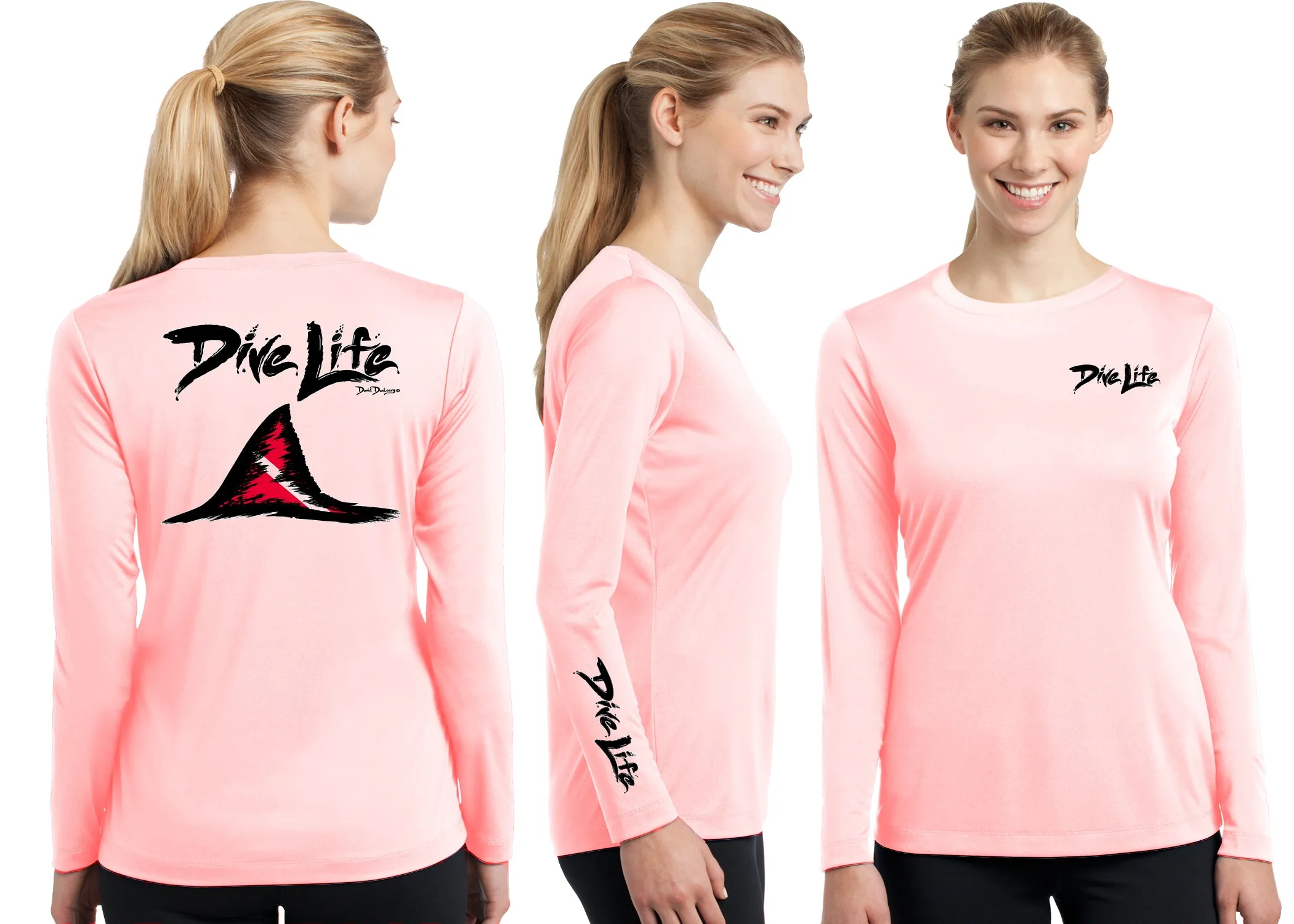 Women’s Performance Dive Life Shark Fin Long Sleeve