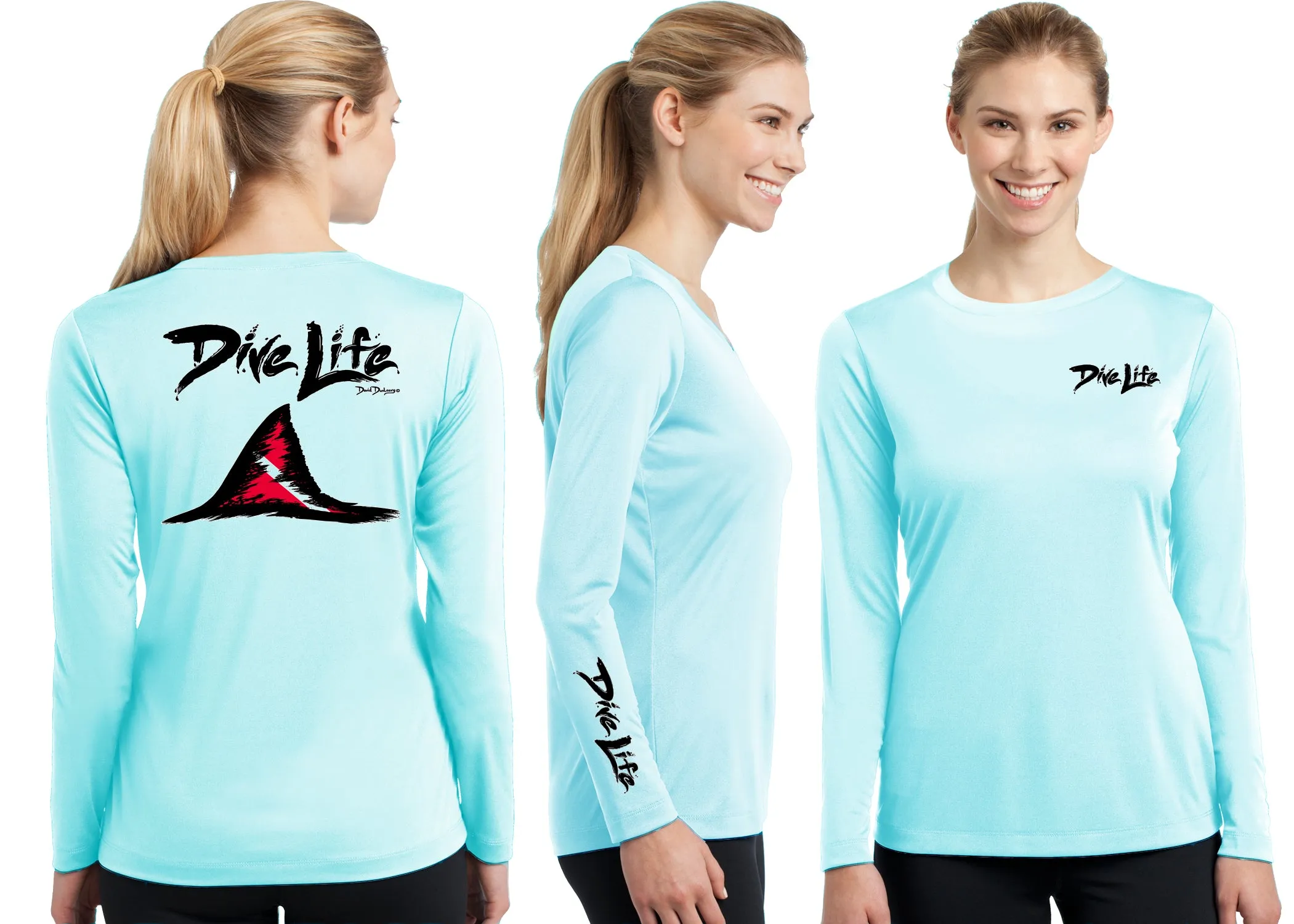 Women’s Performance Dive Life Shark Fin Long Sleeve