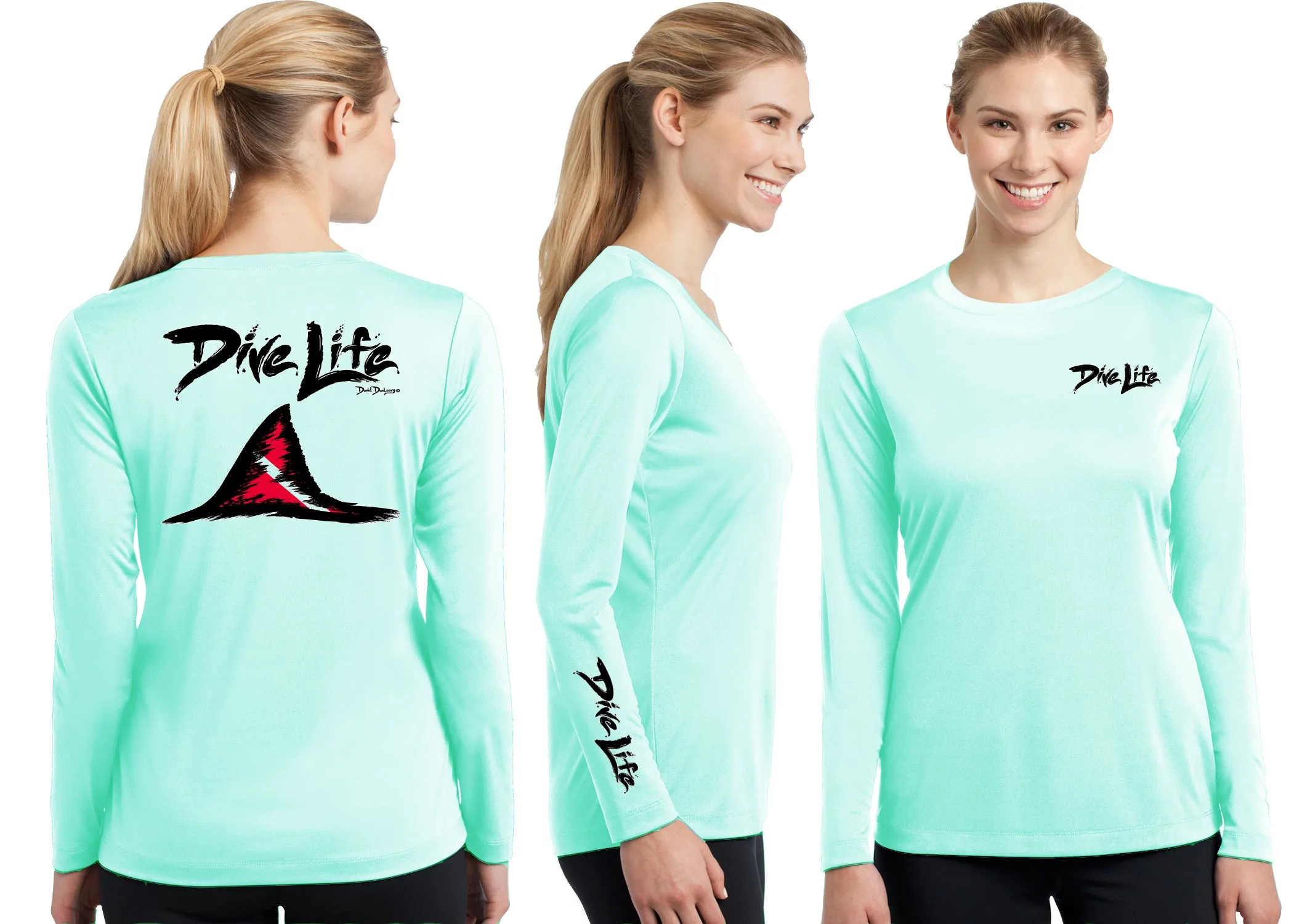 Women’s Performance Dive Life Shark Fin Long Sleeve