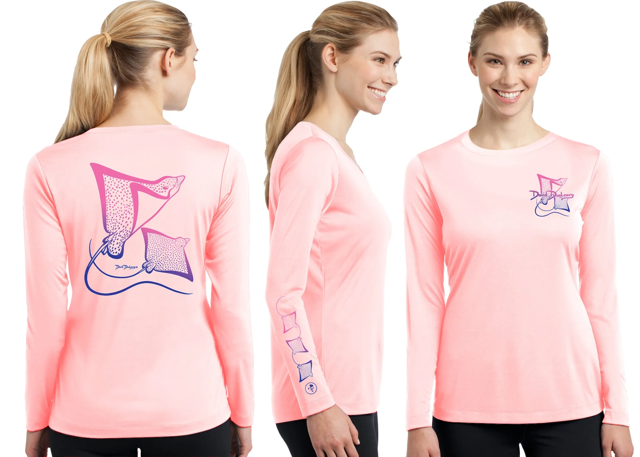 Women’s Performance Spotted Eagle Rays Deco Long Sleeve