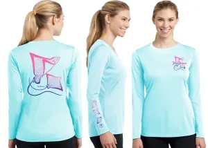 Women’s Performance Spotted Eagle Rays Deco Long Sleeve