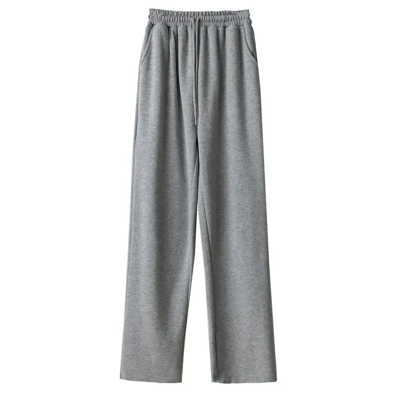 Women's Straight Wide Leg Sweatpants Casual Pants High Waist Mopping Sport Pants