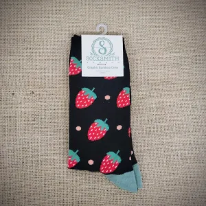 Women's Strawberry Delight Bamboo Socks