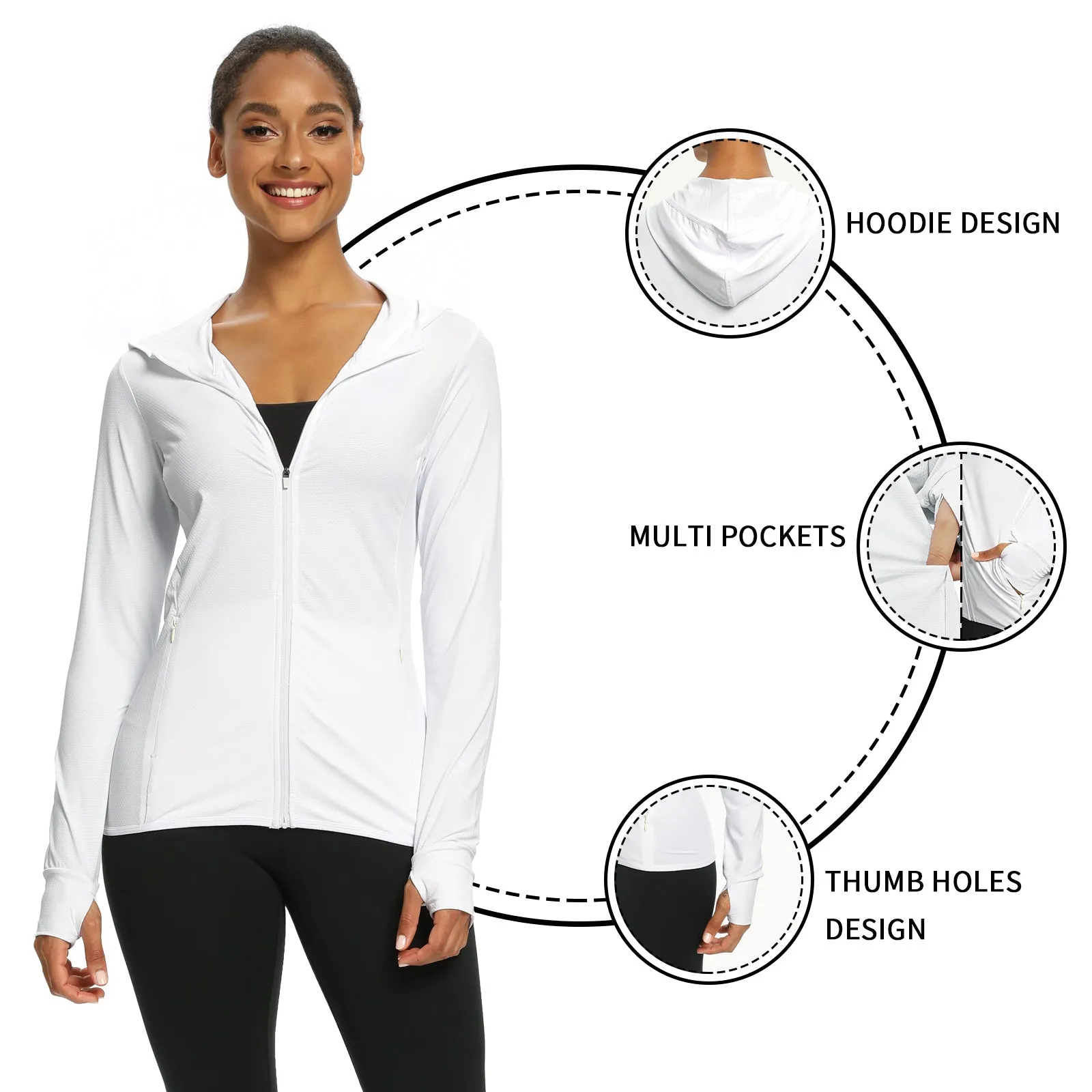 Women's UPF 50  Zip-Up Shirts