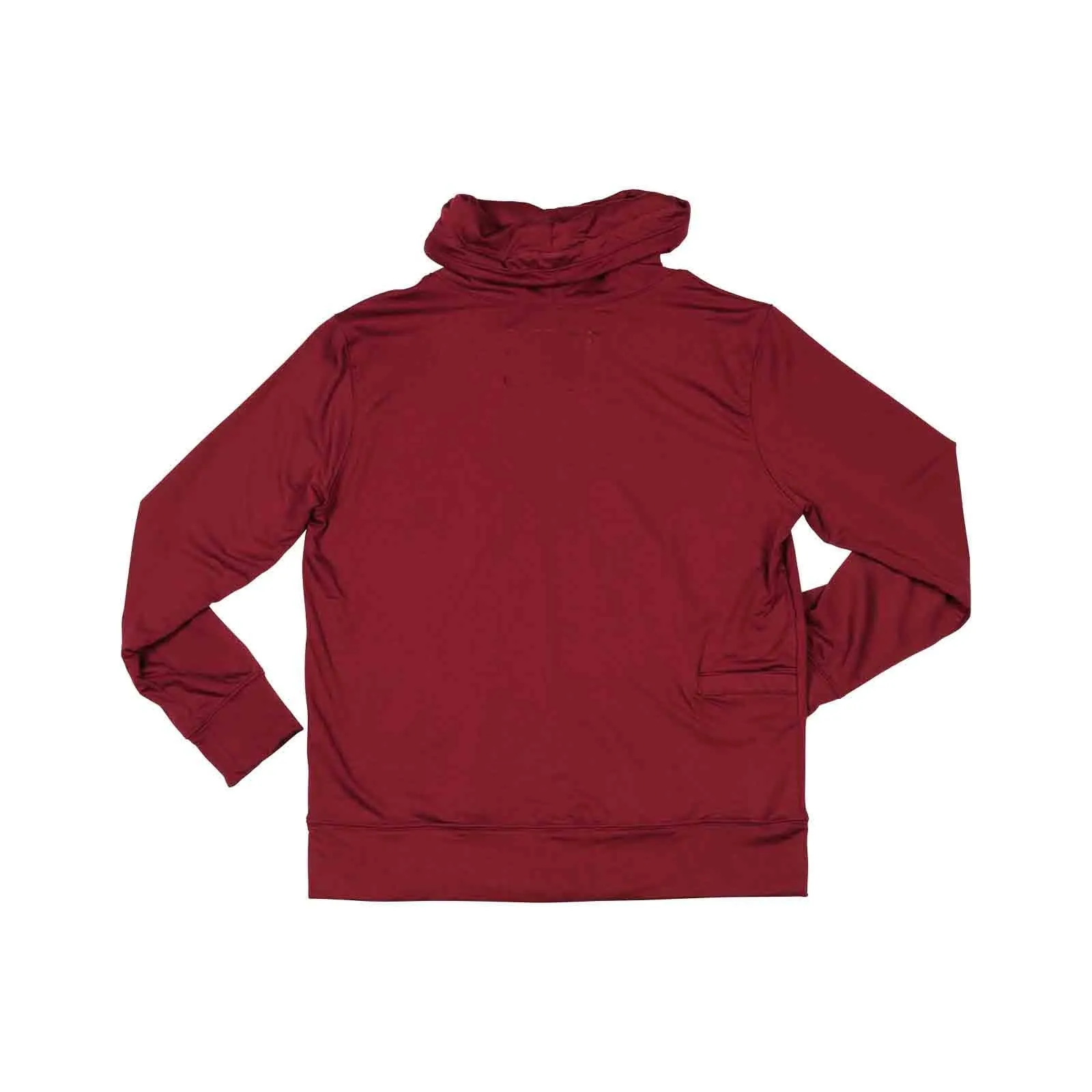 Women's Wagyu Fleece Cowl Neck - Burgundy?