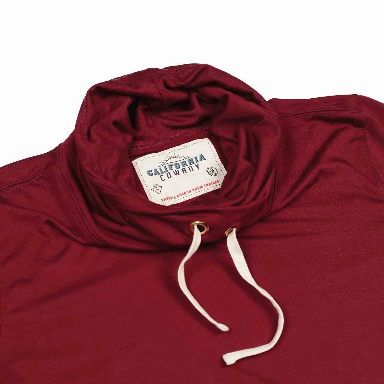 Women's Wagyu Fleece Cowl Neck - Burgundy?
