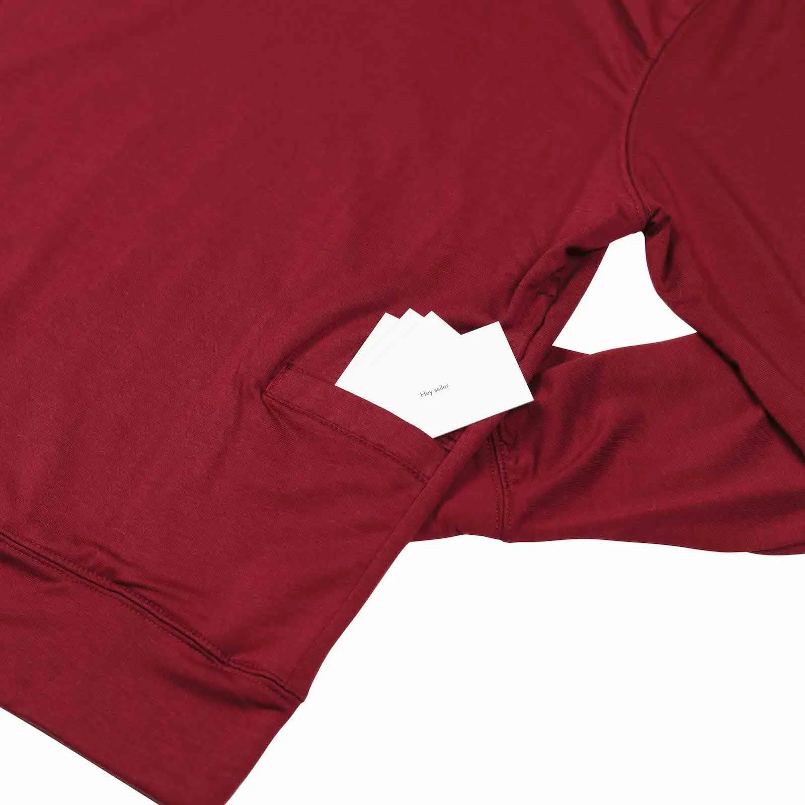 Women's Wagyu Fleece Cowl Neck - Burgundy?