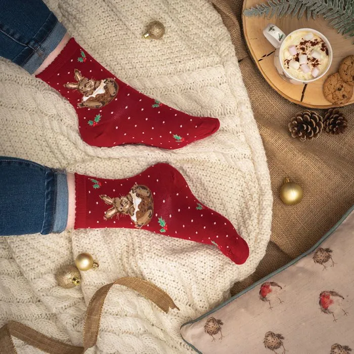 Wrendale 'Little Pudding' Rabbit Socks