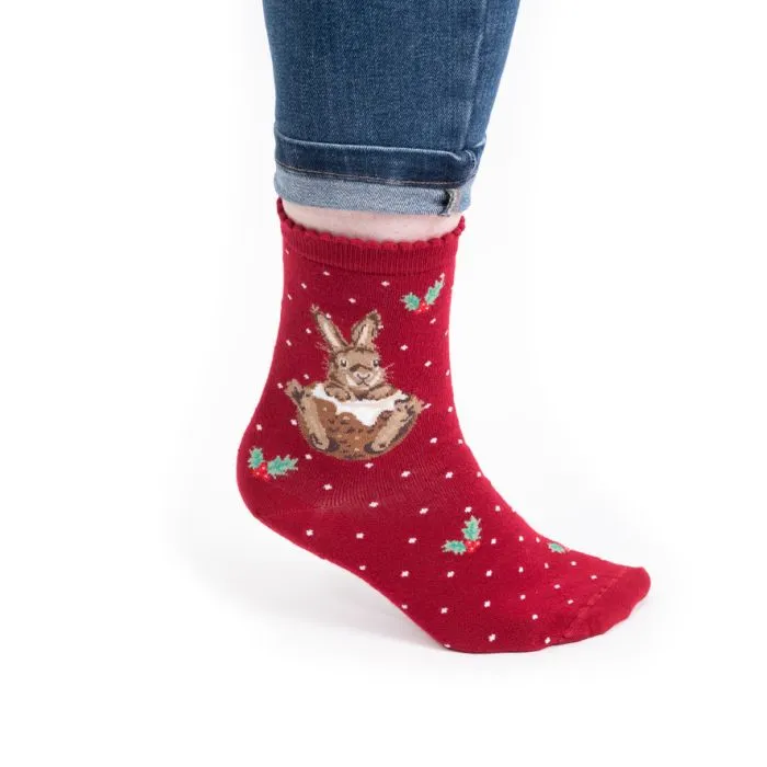 Wrendale 'Little Pudding' Rabbit Socks