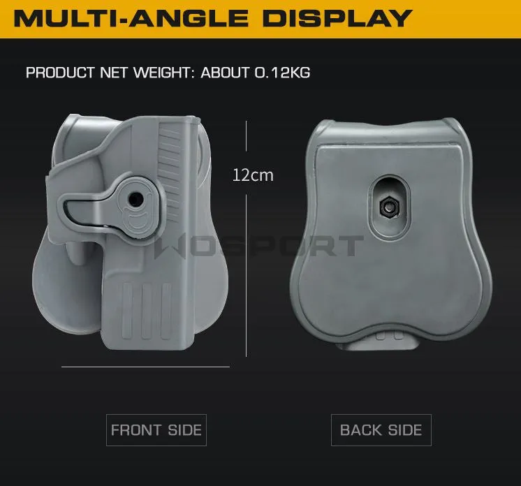 WST Belt Holster Glock, Right Hand - Black
