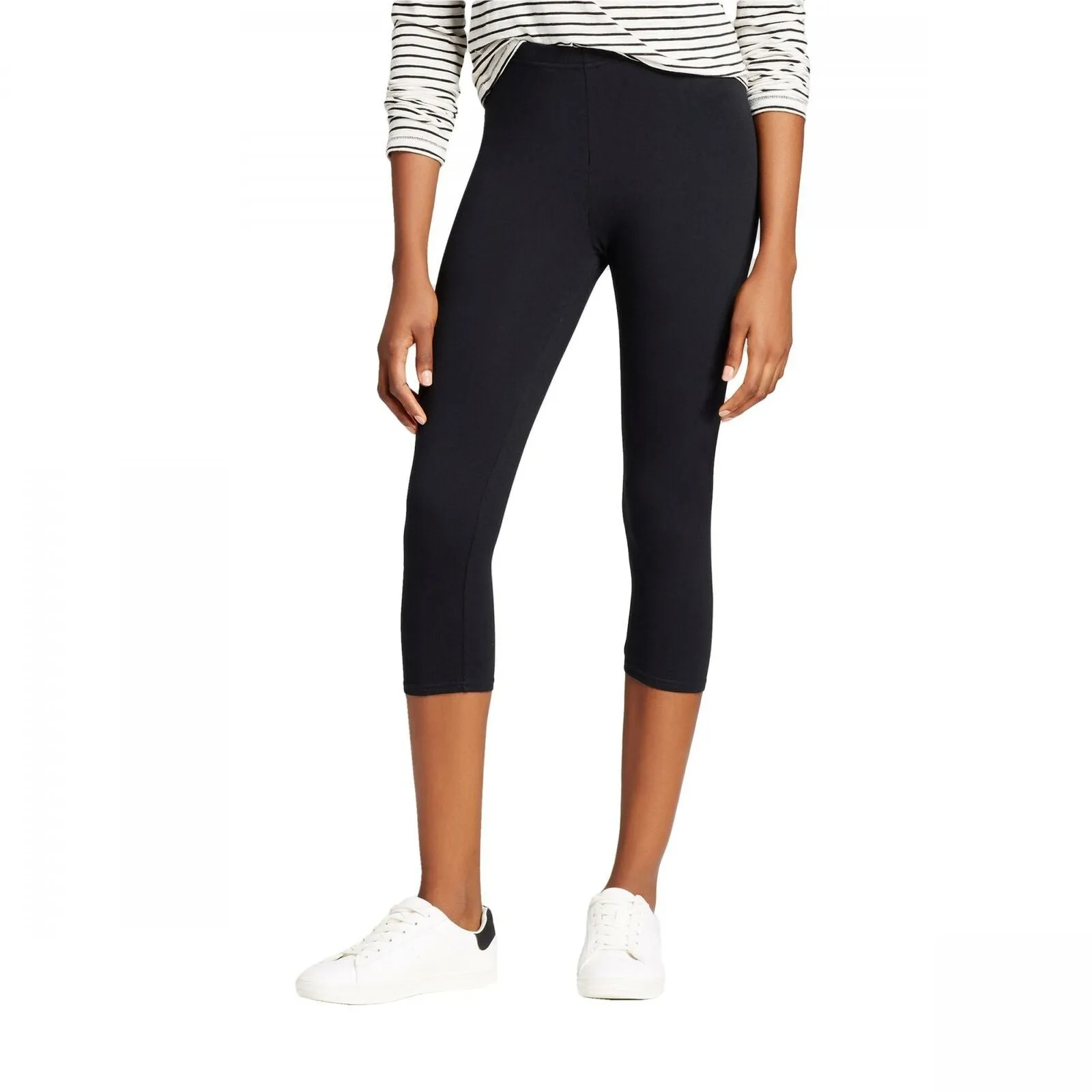 Xhilaration Women's Solid Jersey Capri Leggings